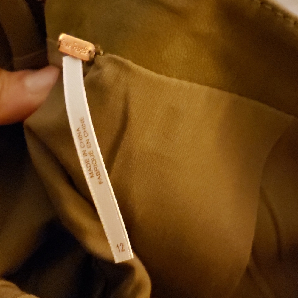 Free People Modern Femme Vegan mini skirt chestnut - Picture 3 of 3